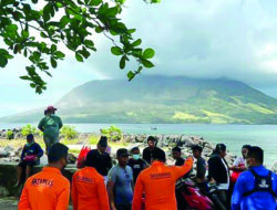 Erupsi Gunung Api Ruang, Kapal SAR dan Personel Basarnas Siaga di Lokasi Bencana