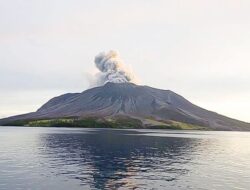 Pasca Erupsi; Belum Turun Level, Gunung Ruang Masih Berstatus Awas