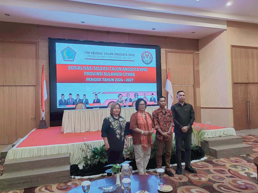 Timsel KPID Sulut Menyelenggarakan Sosialisasi Seleksi Calon Anggota KPID Sulut Periode 2024 - 2027. (Foto : Kru NyiurNews.Com)