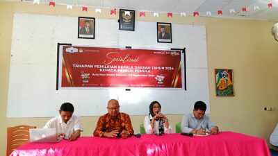 KPU Sulut Menggelar Kegiatan Sosialisasi Tahapan Pilkada 2024 di MAN Model 1 Manado