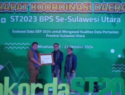 Pemkab Minahasa Selatan Raih Penghargaan Statistik: Pjs. Bupati Evans Liow Hadiri Rakorda ST2023 BPS Sulut