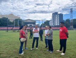 Richard Sualang Tinjau Kesiapan Pembukaan Porprov XII di Stadion Klabat