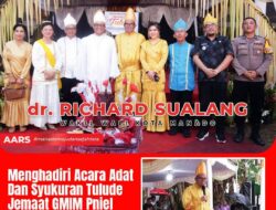 Richard Sualang Hadiri Tulude GMIM Pniel Tuna Wawonasa
