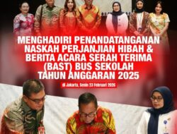 Wawali Richard Sualang Hadiri Penandatanganan Hibah Bus Sekolah Tahun Anggaran  2025