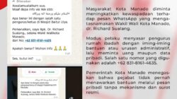 Pemkot Manado Tegas: Pesan Pribadi Catut Nama Wakil Wali Kota Richard Sualang Adalah Penipuan